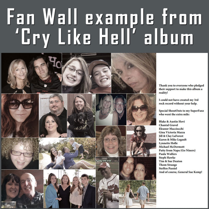 NEW ALBUM 'The Blinding Heights': Fan Wall Photo Sponsorship